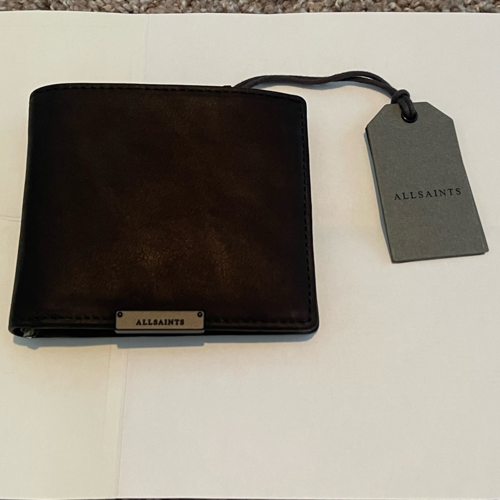 *BRAND NEW* All Saints leather wallet